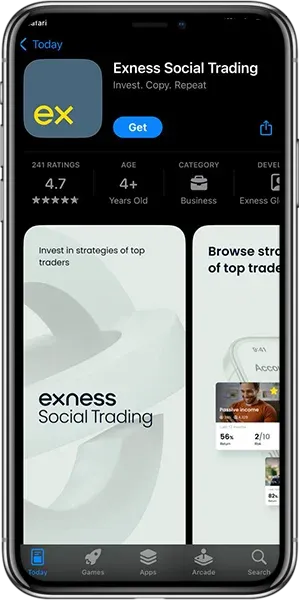 Social Trading App By Exness